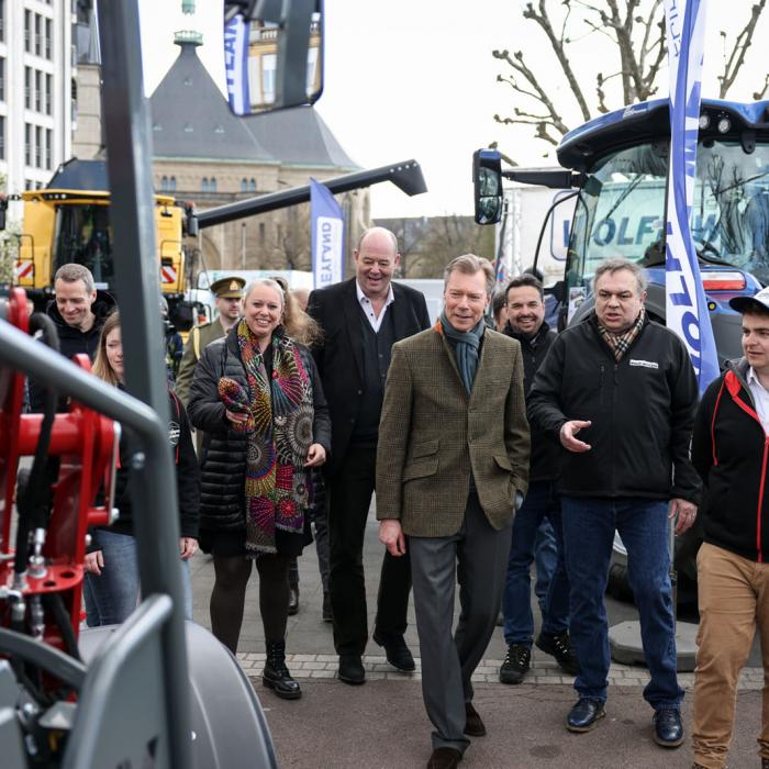 Le Grand-Duc arrive à la "Bauerenhaff an der Stad"