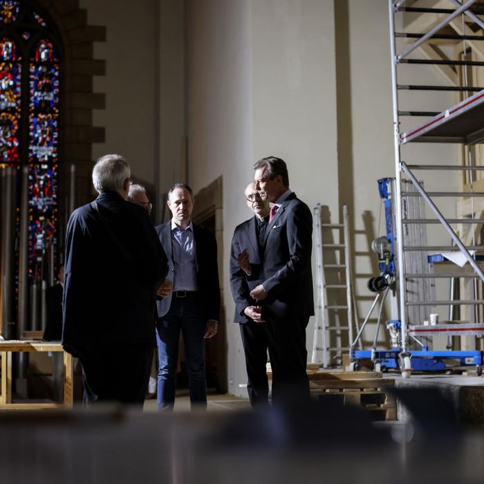 Le Grand-Duc échange sur le projet de restauration de l'orgue