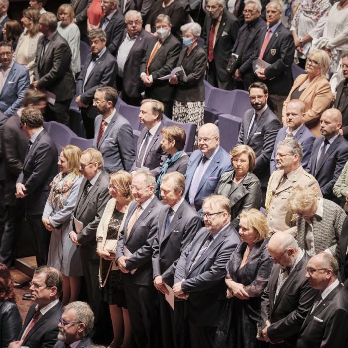 Vue sur le public venu assisté au concert hommage