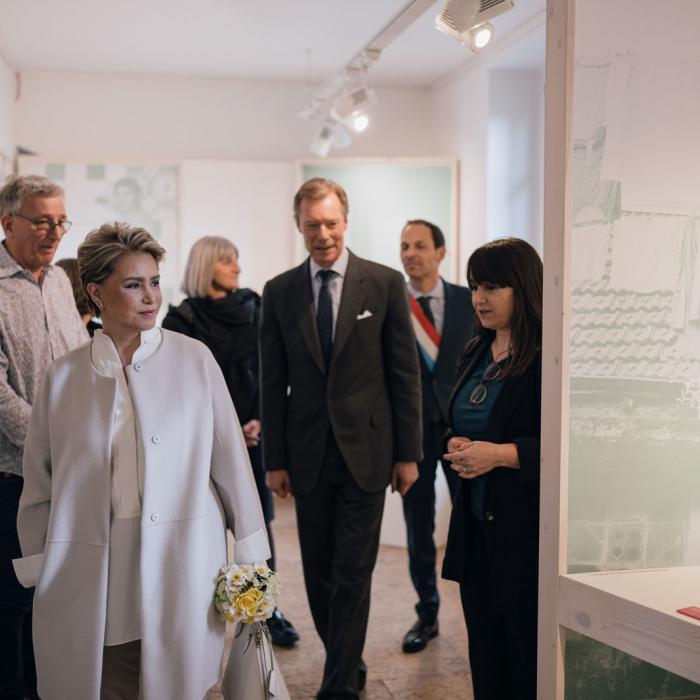 Le Couple grand-ducal parcourt l'exposition "Moving Lusitalia"