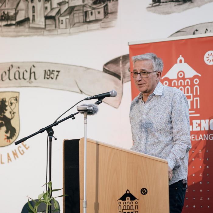 Marcel Lorenzini, président du CA du CMDH, prononce un discours