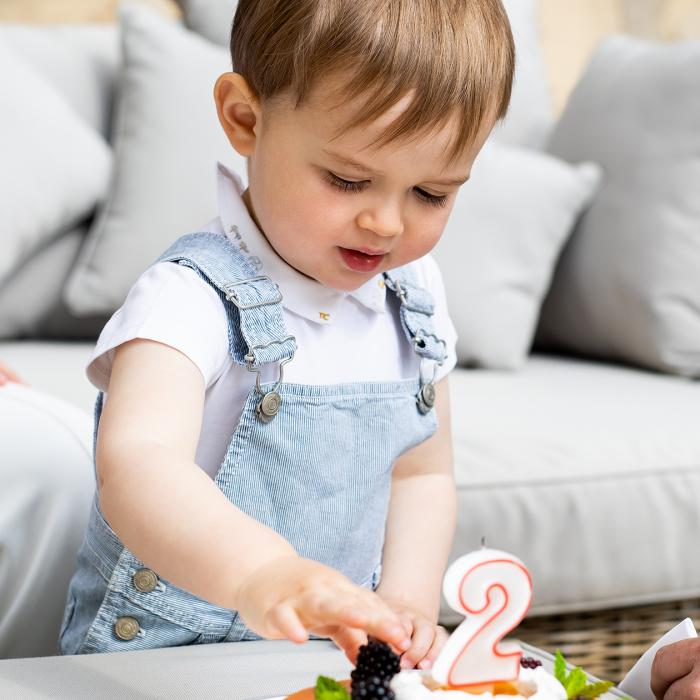 Le Prince Charles admire son gâteau d'anniversaire