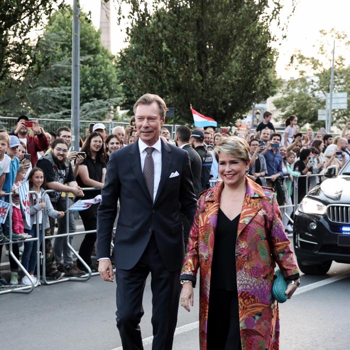 Arrivée du Couple grand-ducal au boulevard Roosevelt