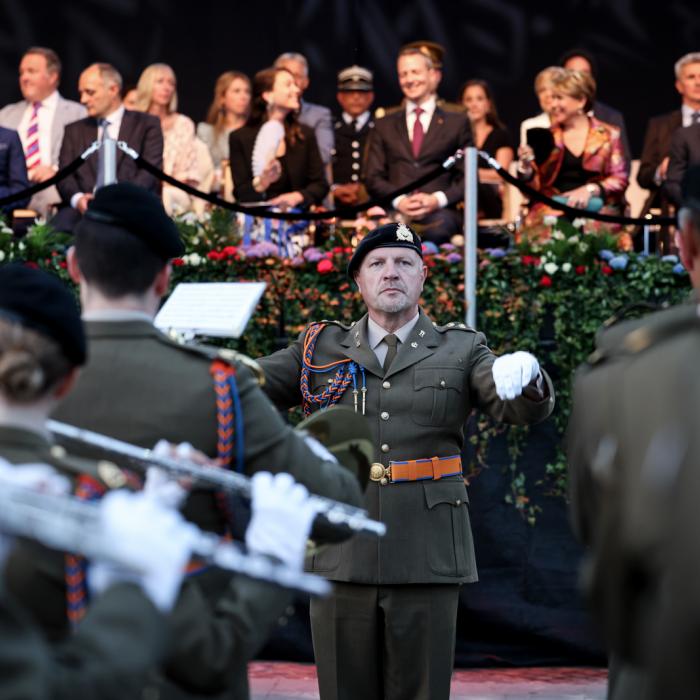 Le chef d'orchestre de la Musique Militaire grand-ducale