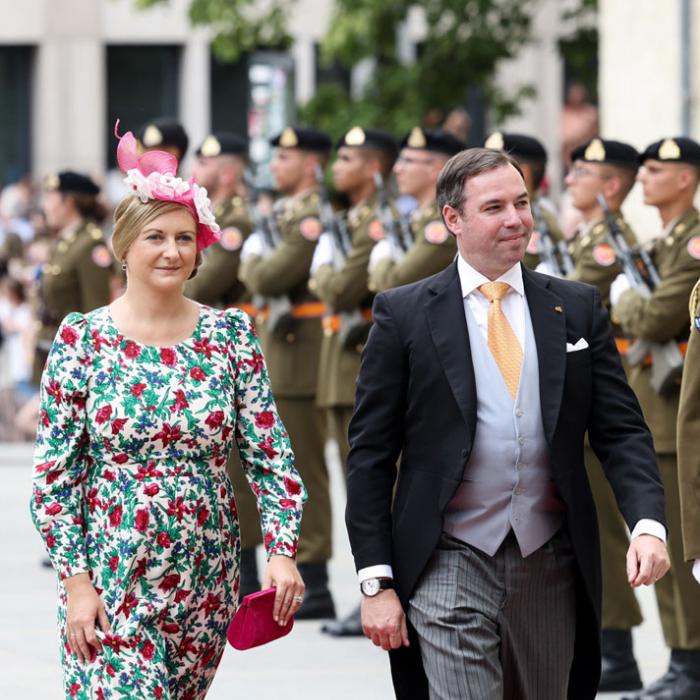 Le Couple Héritier à leur arrivée à la Cathédrale Notre-Dame