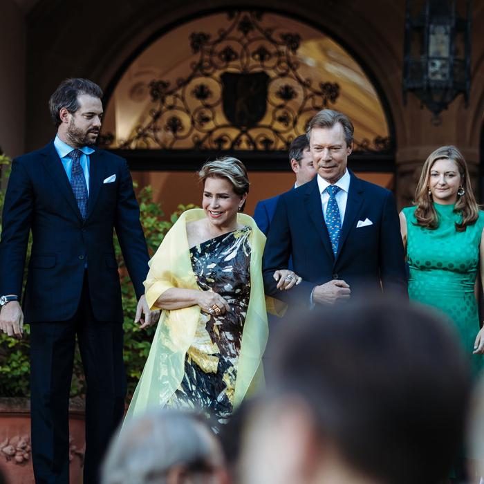 Le Couple grand-ducal, le Couple héritier et le Prince Félix arrivent à la réception