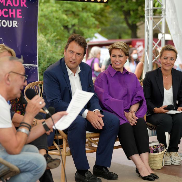 La Grande-Duchesse lors de la table ronde sur les écrivains au féminin