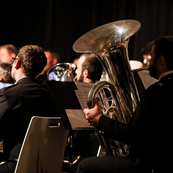 Vue artistique sur l'orchestre