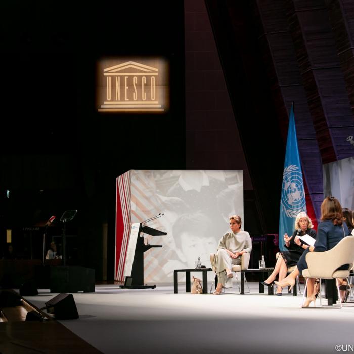 Vue sur le panel de discussion UNESCO