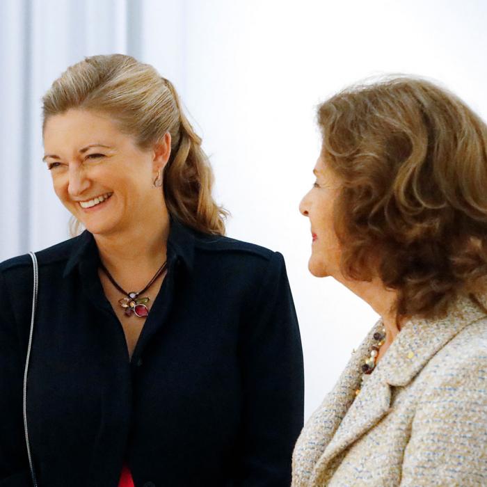La Princesse Stéphanie et la Reine de Suède
