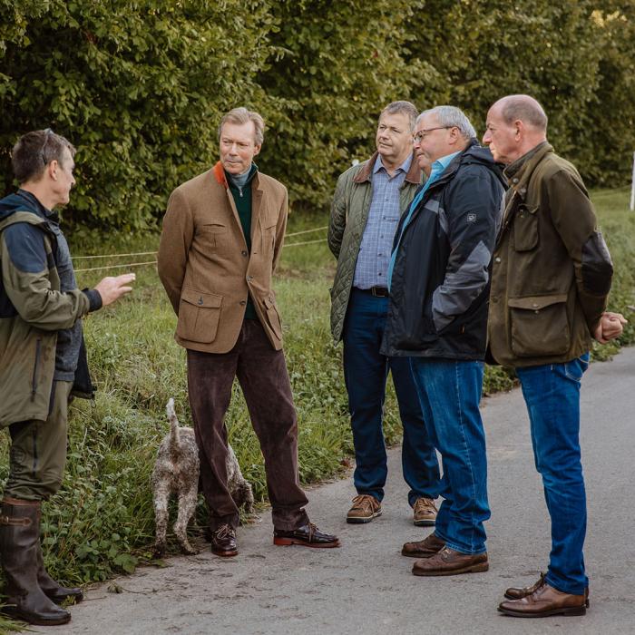 Le Grand-Duc en pleine discussion à la truffière