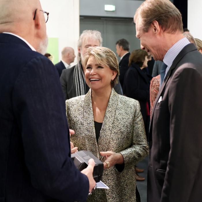 Le Couple grand-ducal en pleine discussion