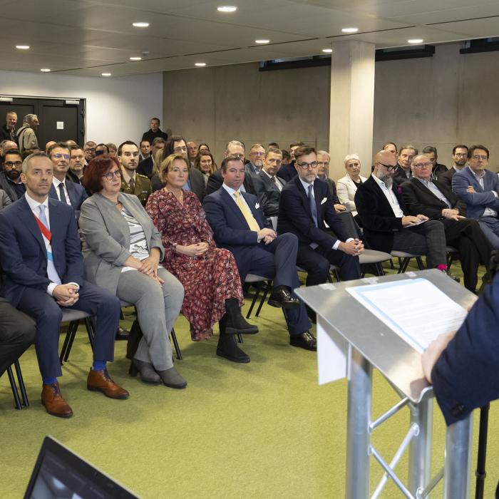 Vue sur la séance de présentation du projet de "Campus HE:AL"