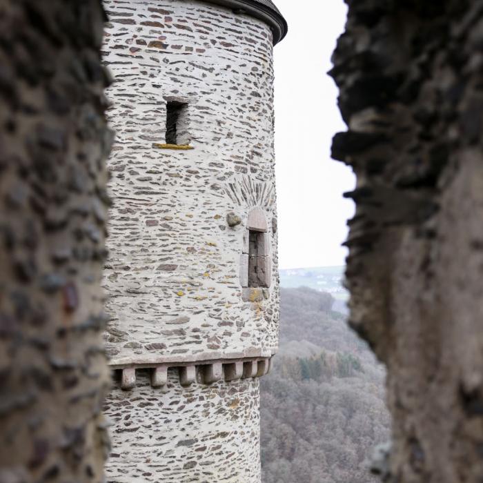Vue artistique du château de Bourscheid