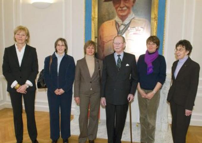 Le Grand-Duc Jean visite l'exposition "Scoutland"
