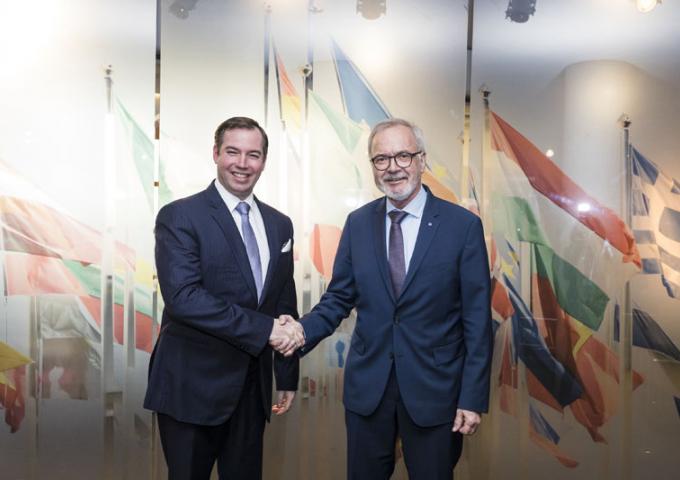 Le Prince héritier a assisté à une présentation de l'European Investment Bank (EIB)