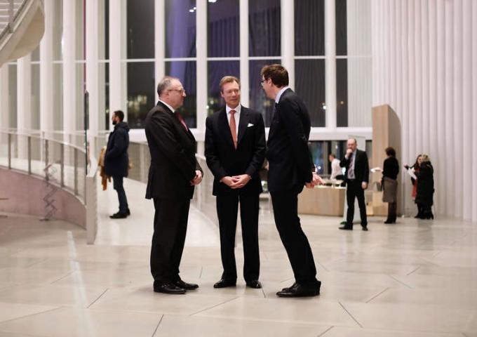 Le Grand-Duc avant le concert à la Philharmonie Luxembourg