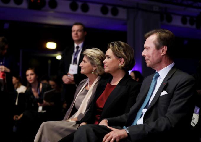Le Couple grand-ducale lors du Women’s Forum Global Meeting 2018