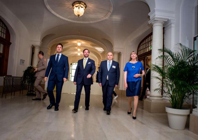 Le Prince héritier lors de son arrivée