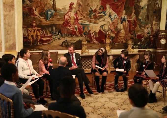 Le Grand-duc lors de l'interview