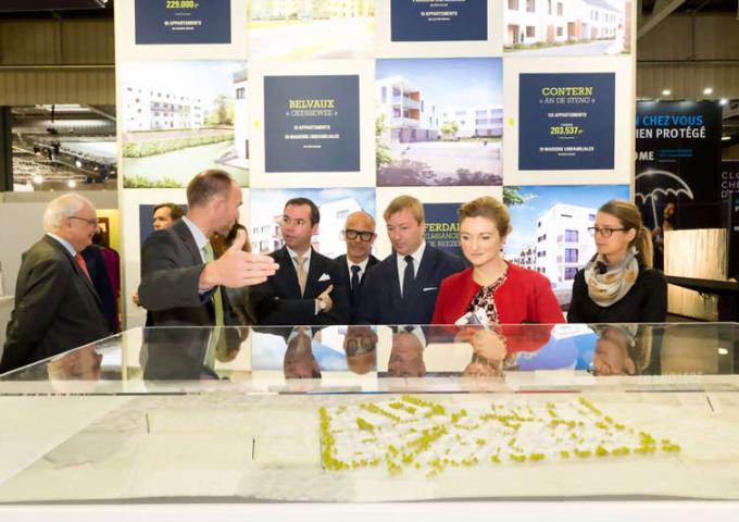 Le Couple héritier lors de la visite du Salon « Home & Living Expo 2018 »