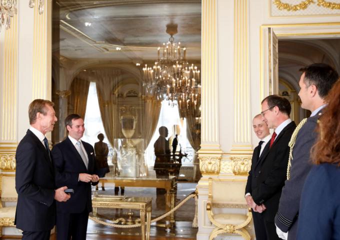 Remise de la "Sandhurst Medal" au Palais grand-ducal