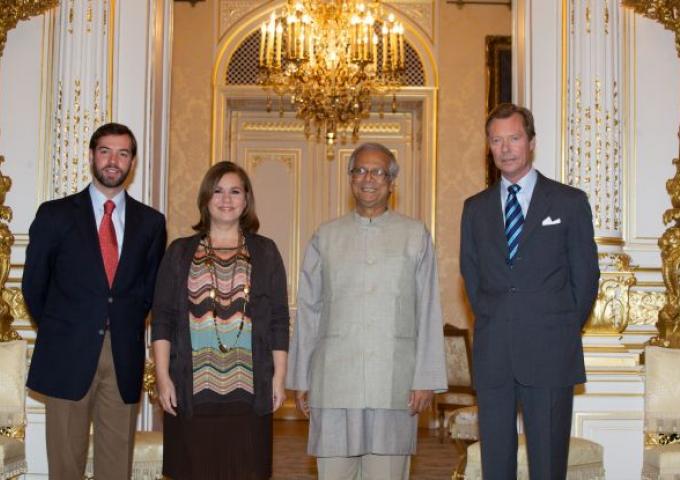 Audience du Professeur Yunus, Prix Nobel de la Paix