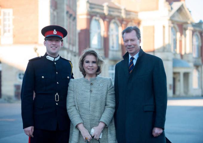 Le Couple grand-ducal et le Prince Sébastien