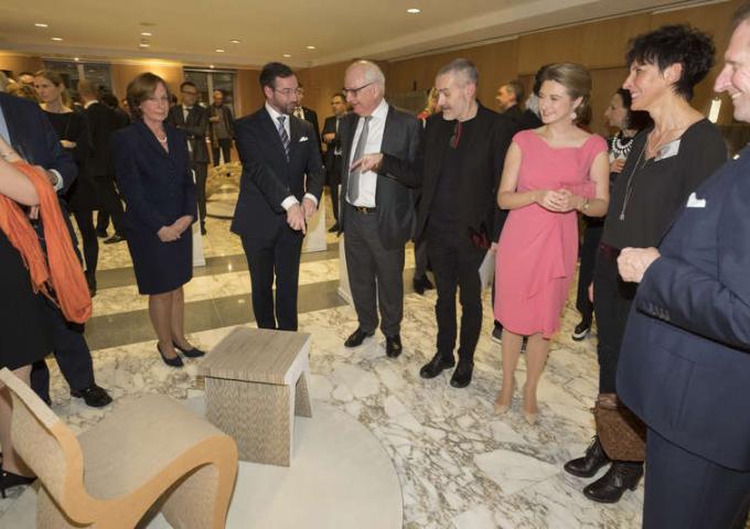 Le Couple héritier lors du vernissage