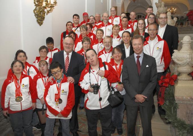 Audience de participants aux Special Olympics European Summer Games