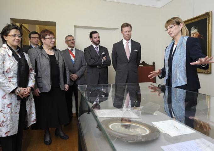 Visite de l'exposition "Literatur, Industrie, Politik" de la Maison Servais