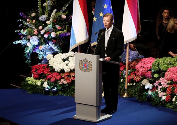 Le Grand-Duc lors de son discours