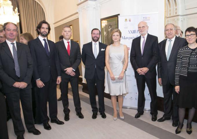 Photo de groupe lors de la remise du XXIIIe Prix Marquis de Villalobar