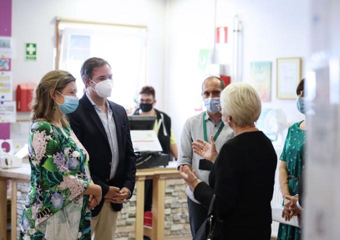Le Couple héritier a visité l'épicerie sociale "Caritas Fairness Center" à Diekirch