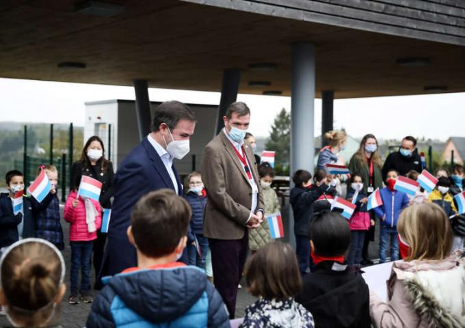 Le Prince héritier a visité la St Georges International School