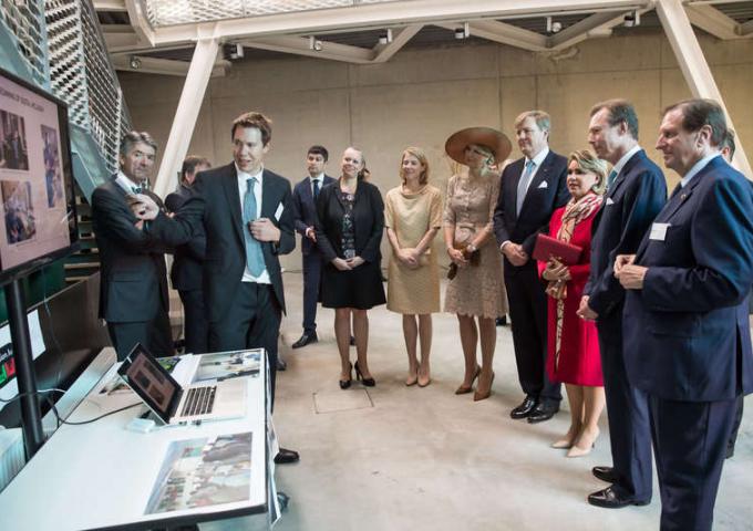 Le Grand-Duc et la Grande-Duchesse et le Roi et la Reine des Pays-Bas lors de la troisième journée de la Visite d’État au Grand-Duché de Luxembourg