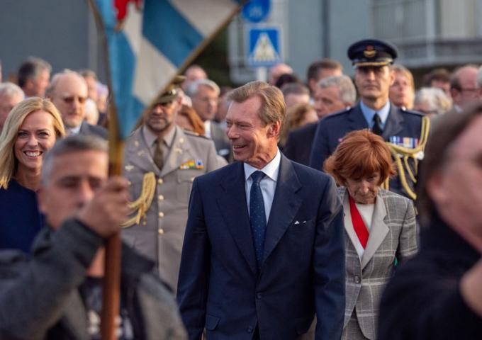 Le Grand-Duc lors de la cérémonie