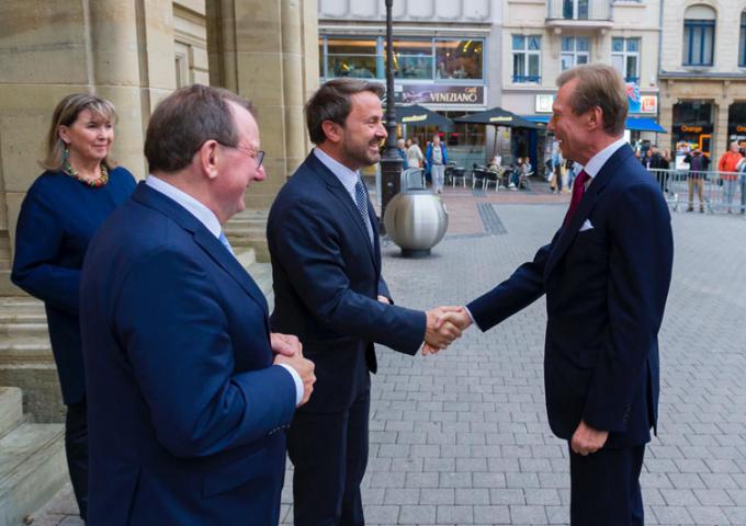 Le Grand-Duc lors de l'accueil