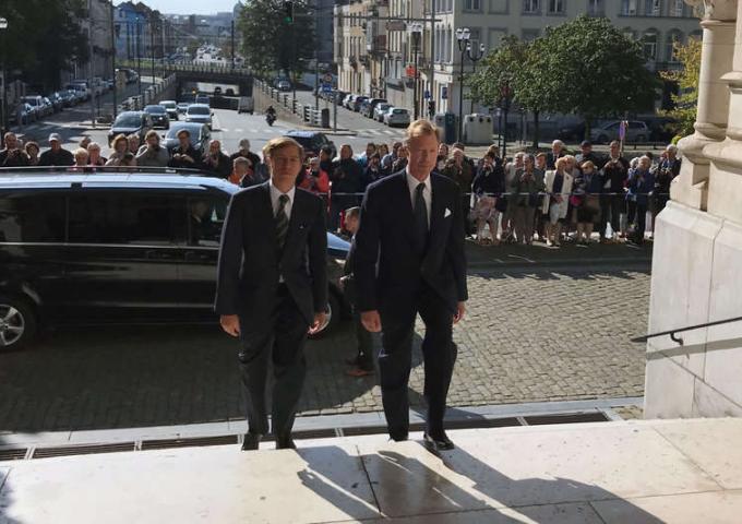Le Grand-Duc et le Prince Louis lors de leur arrivée