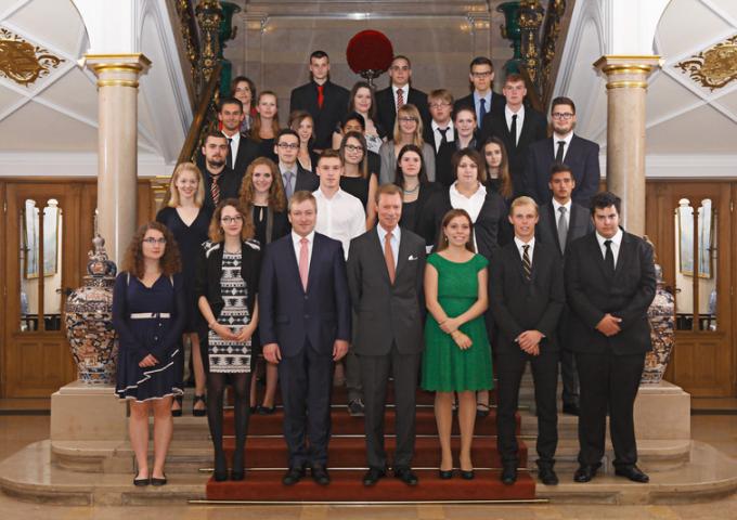 Audience des élèves méritants en fin d'études de l'enseignement secondaire