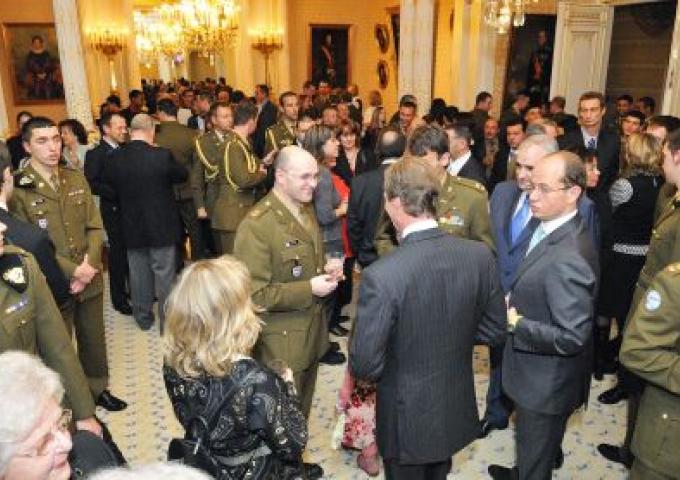 Réception pour l'Armée luxembourgeoise et la Police grand-ducale