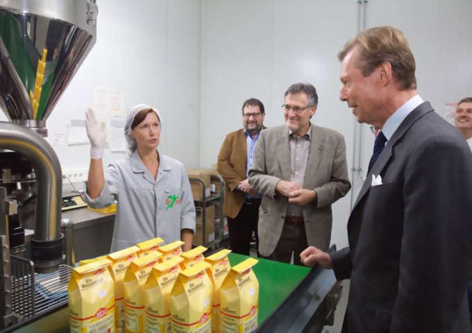 Le Grand-Duc lors de la visite