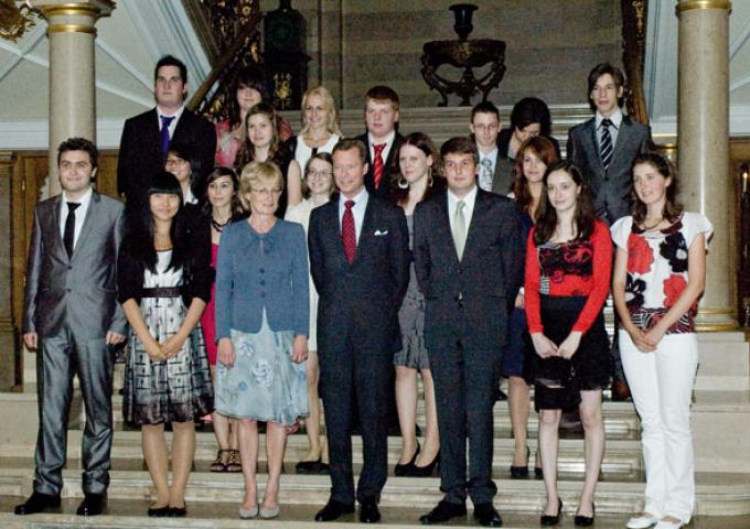 Audience des lauréats des examens de fin d'études secondaires