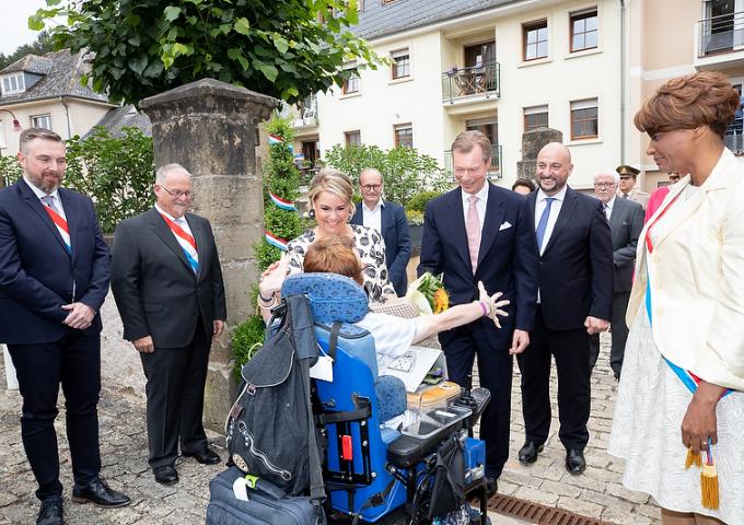 Le Couple grand-ducal à la veille de la Fête nationale à Larochette