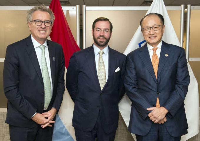 Le Prince héritier lors de la mission financière