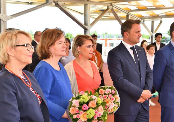 La Grande-Duchesse lors de l'inauguration du nouveau campus scolaire « Vauban »