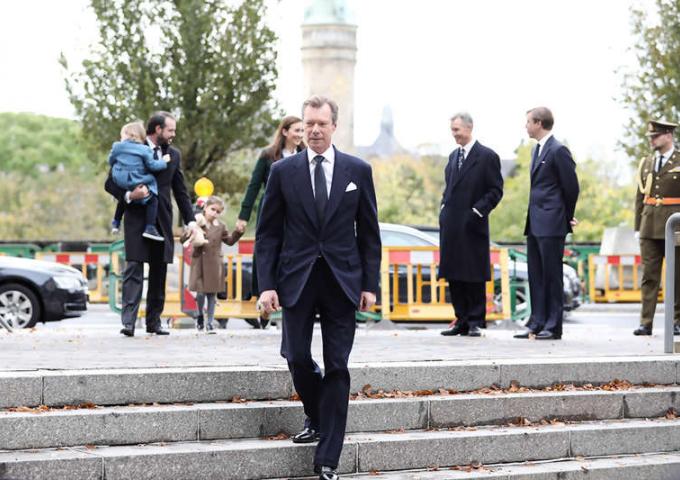 La Famille grand-ducale lors de l'arrivée
