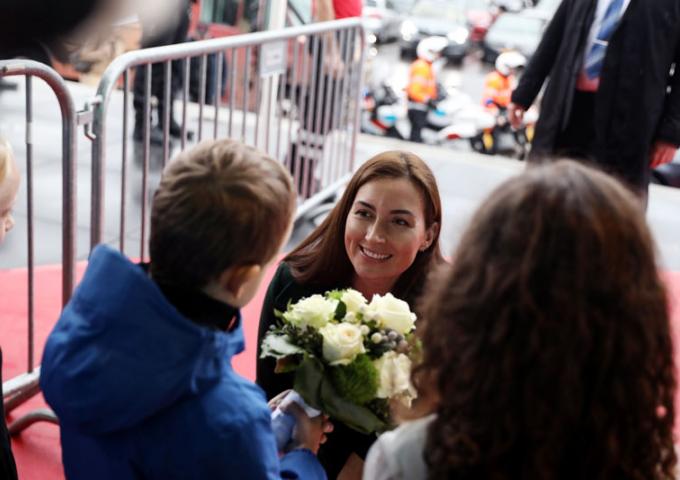 La Princesse Claire lors de son arrivée