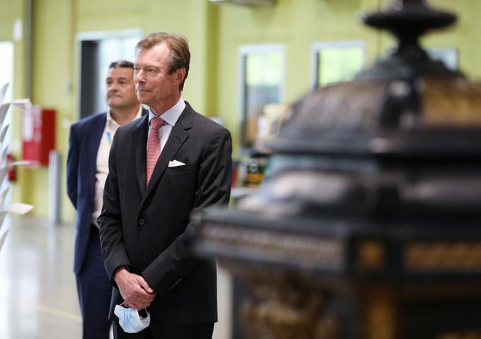 Le Grand-Duc a visité le centre de tri de POST Luxembourg