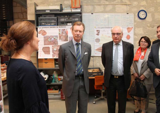 Le Grand-duc lors de la visite